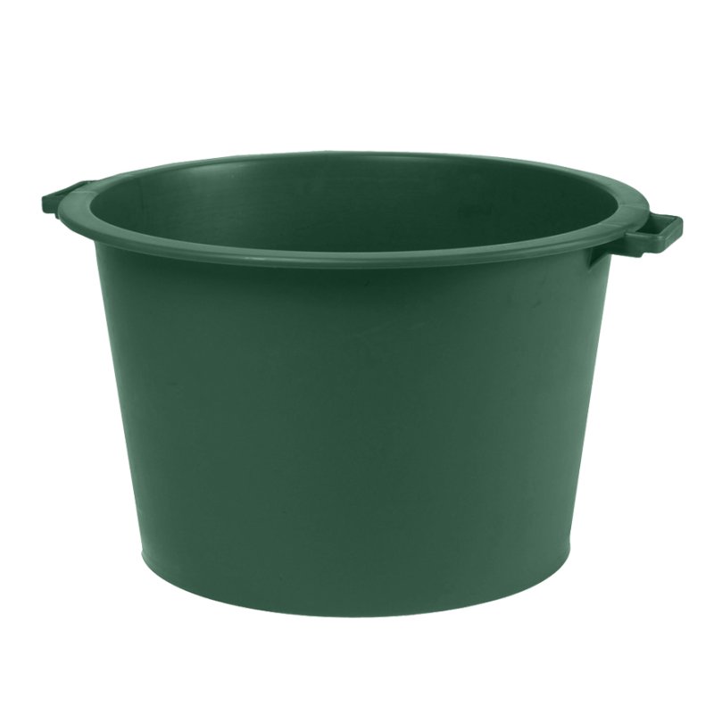 EDA bac rond O 70, plastique recyclé, vert canada, 110 litres